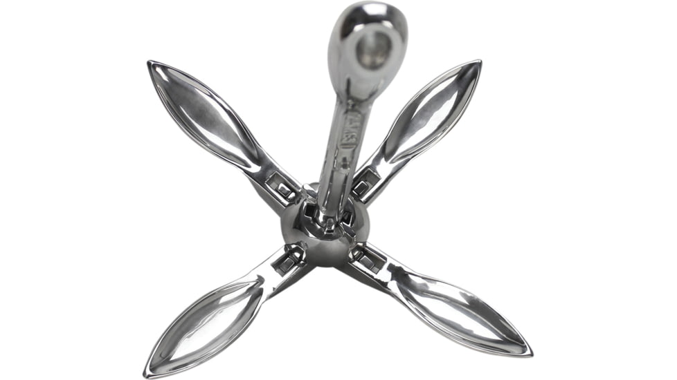 Extreme Max Boattector Stainless Steel Folding/Grapnel Anchor, 1.5lbs., 3006.6672