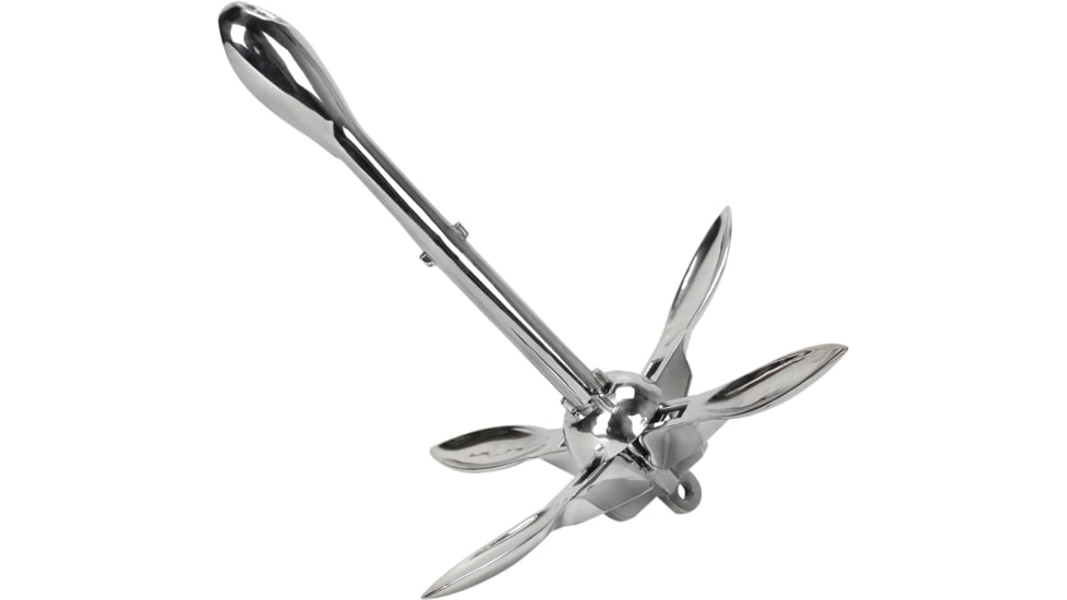 Extreme Max Boattector Stainless Steel Folding/Grapnel Anchor, 1.5lbs., 3006.6672
