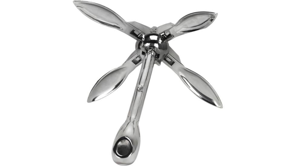 Extreme Max Boattector Stainless Steel Folding/Grapnel Anchor, 1.5lbs., 3006.6672