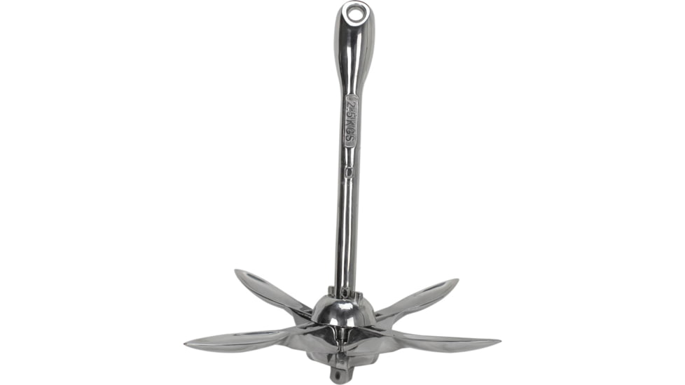Extreme Max Boattector Stainless Steel Folding/Grapnel Anchor, 1.5lbs., 3006.6672