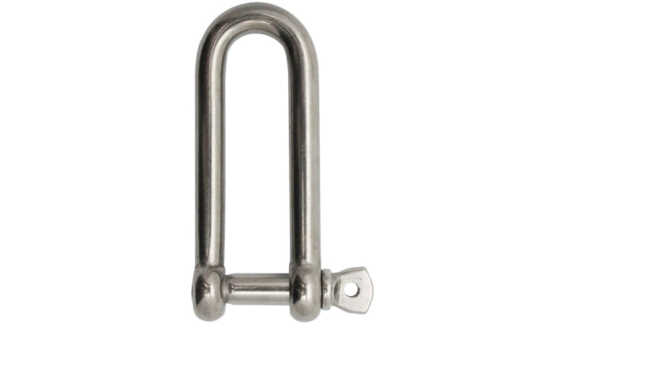 Extreme Max Boattector Stainless Steel Long D Shackle, 1/4in, 3006.8201
