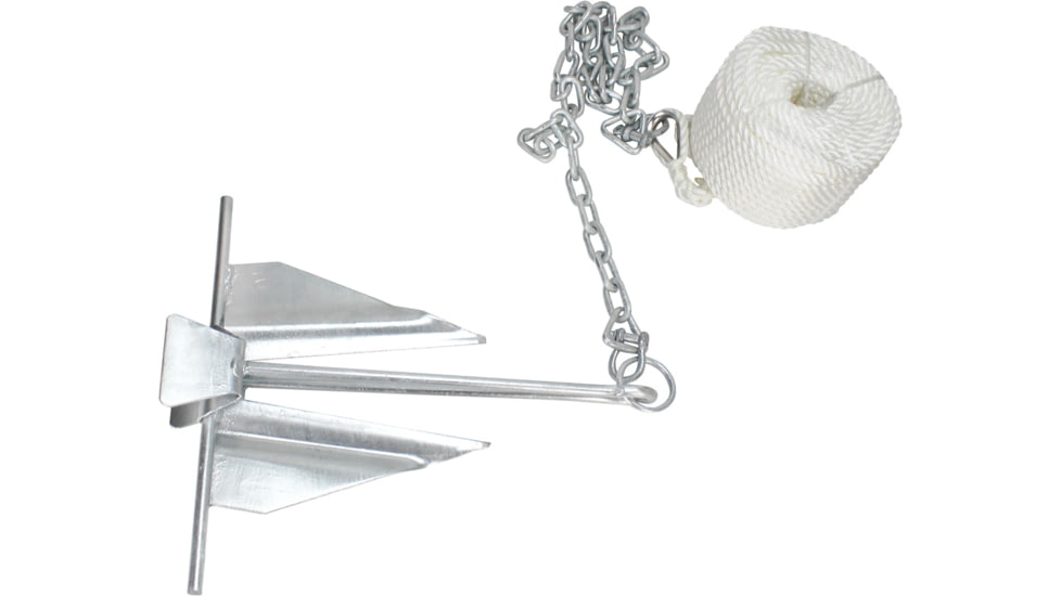 Extreme Max Complete Slip Ring Anchor Kit w/ Rope / Anchor Chain / Shackle #10 / 5 Lbs., 3006.6719