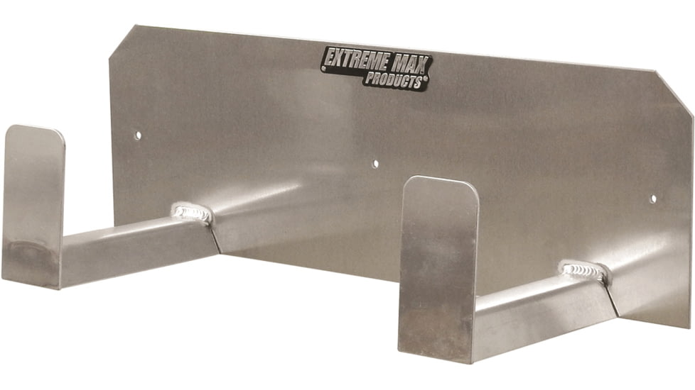 Extreme Max Dual Helmet Hanger Aluminum Storage Rack Organizer For Enclosed Race Trailer Shop Garage Storage, 5001.6029