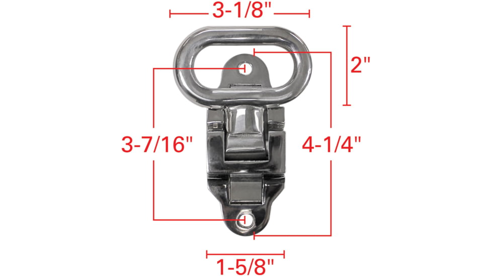 Extreme Max Folding Trailer Step, 2in x 3 5/16in, 5001.5784