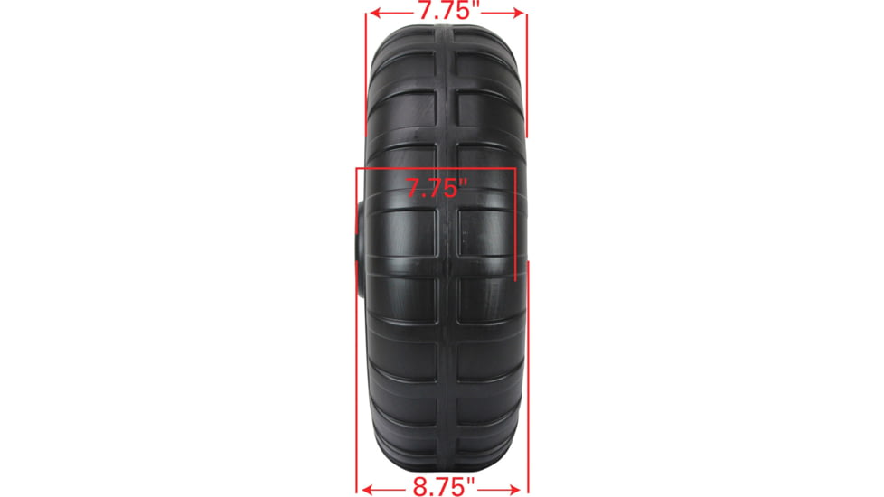 Extreme Max Heavy Duty Plastic Roll In Dock / Boat Lift Wheel 24, 24in, 3005.3729