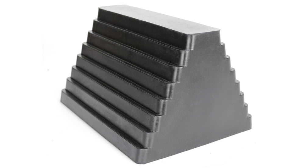 Extreme Max Heavy Duty Rubber Wheel Chock With Eyebolt, 5001.5775