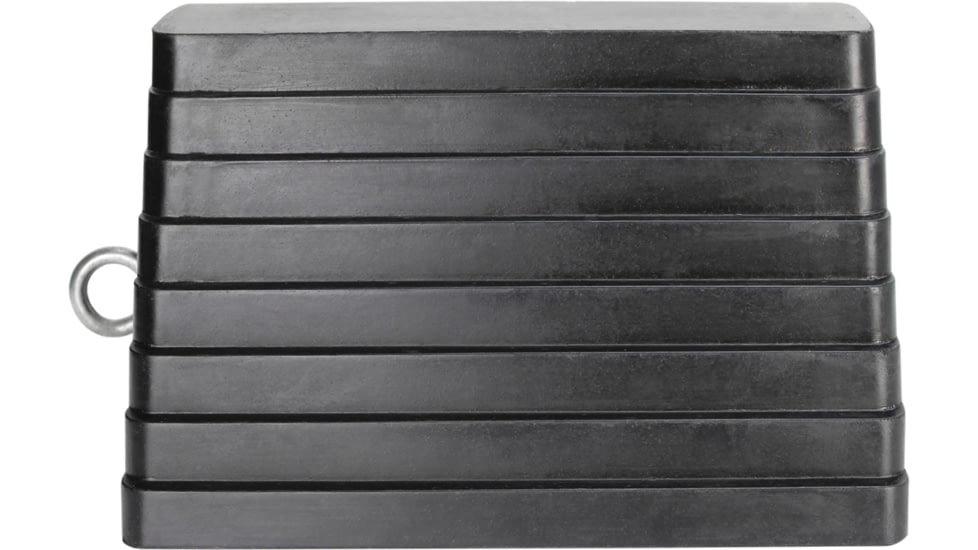 Extreme Max Heavy Duty Rubber Wheel Chock With Eyebolt, 5001.5775