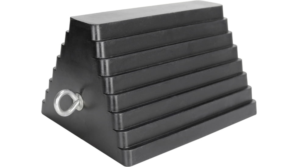 Extreme Max Heavy Duty Rubber Wheel Chock With Eyebolt, 5001.5775