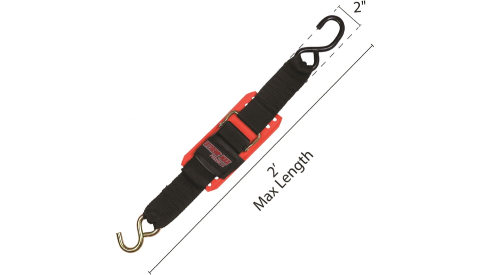 Extreme Max Padded Cambuckle Transom Tie Down, 2in x 2ft, 3005.1202
