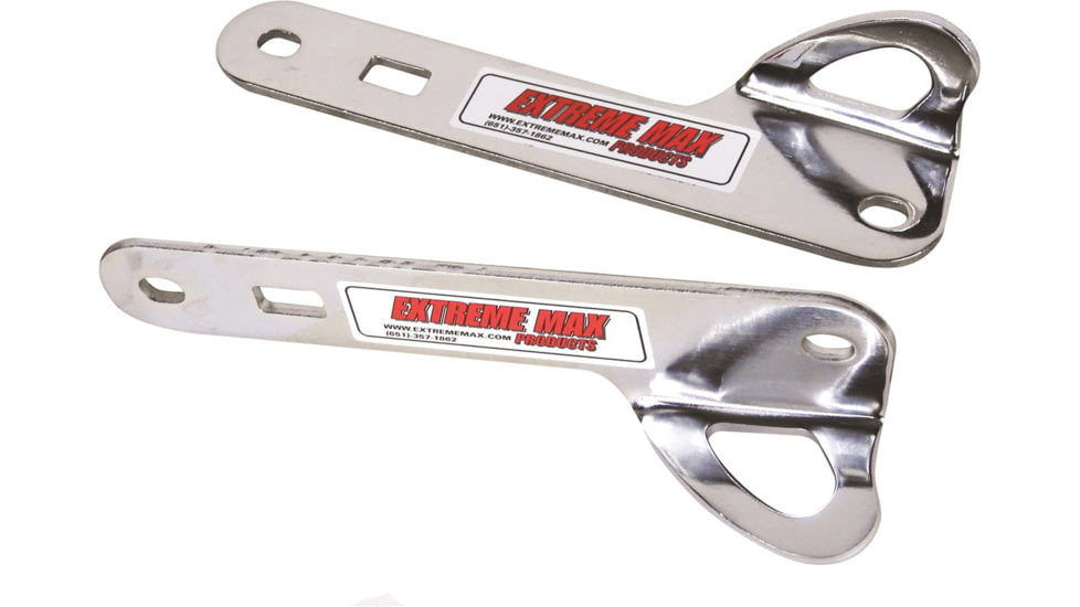 Extreme Max Teardrop Tie Down Brackets For Harley Davidson Electra Glide And Street Glide Motorcycles, 2014 2020 Chrome, 5001.5801