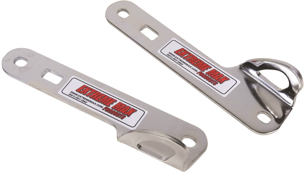 Extreme Max Teardrop Tie Down Brackets For Harley Davidson Electra Glide And Street Glide Motorcycles, 2014 2020 Chrome, 5001.5801