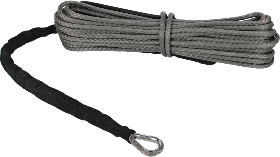 Extreme Max The DevilS Hair Synthetic ATV / UTV Winch Rope, Gray, 5600.3081