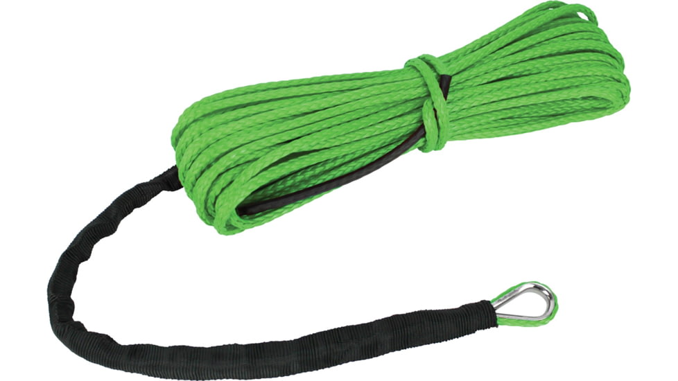 Extreme Max The DevilS Hair Synthetic ATV / UTV Winch Rope, Lime Green, 5600.3224