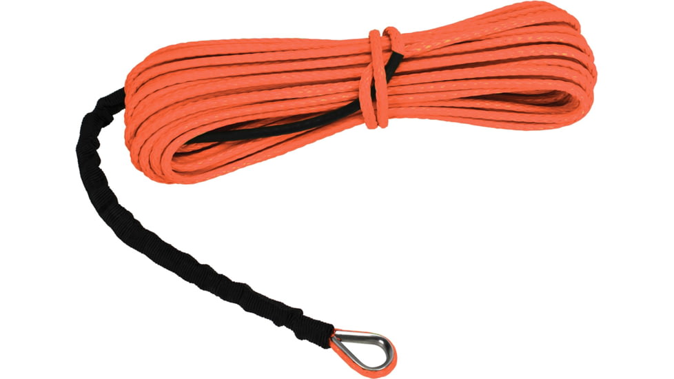 Extreme Max The DevilS Hair Synthetic ATV / UTV Winch Rope, Orange, 5600.3203