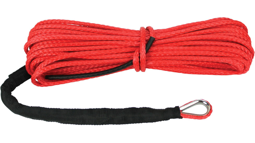 Extreme Max The DevilS Hair Synthetic ATV / UTV Winch Rope, Red, 5600.3206