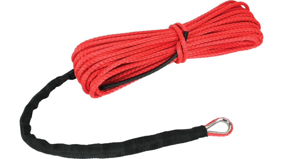 Extreme Max The DevilS Hair Synthetic ATV / UTV Winch Rope, Red, 5600.3206