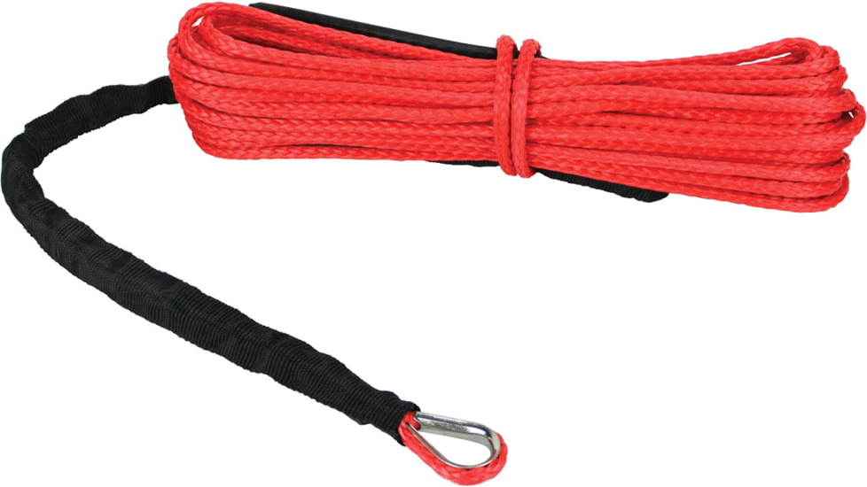 Extreme Max The DevilS Hair Synthetic ATV / UTV Winch Rope, Red, 5600.3206