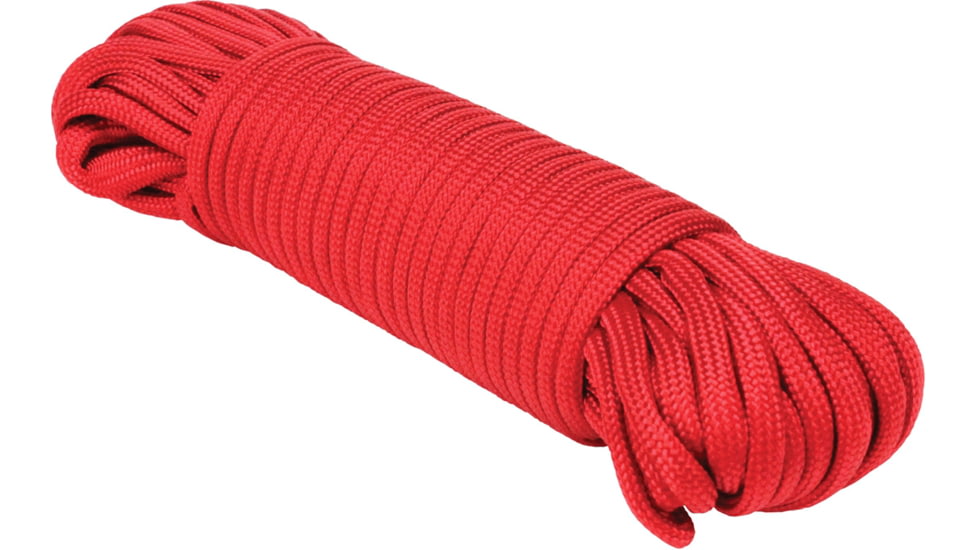 Extreme Max Type III 550 Paracord Commercial Grade - 5/32in x 250, Red, 5/32in x 250ft, 3008.0544