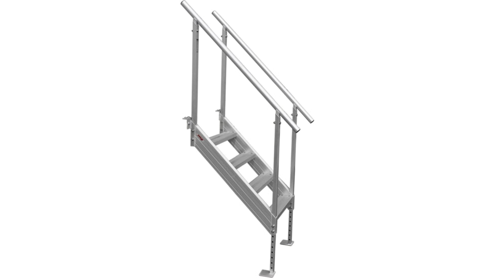 Extreme Max Universal Mount Aluminum Dock Stair 4 Step, 3005.3843