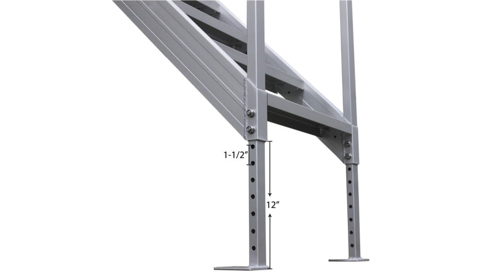 Extreme Max Universal Mount Aluminum Dock Stair 4 Step, 3005.3843