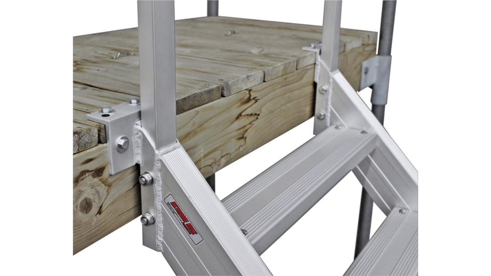 Extreme Max Universal Mount Aluminum Dock Stair 4 Step, 3005.3843