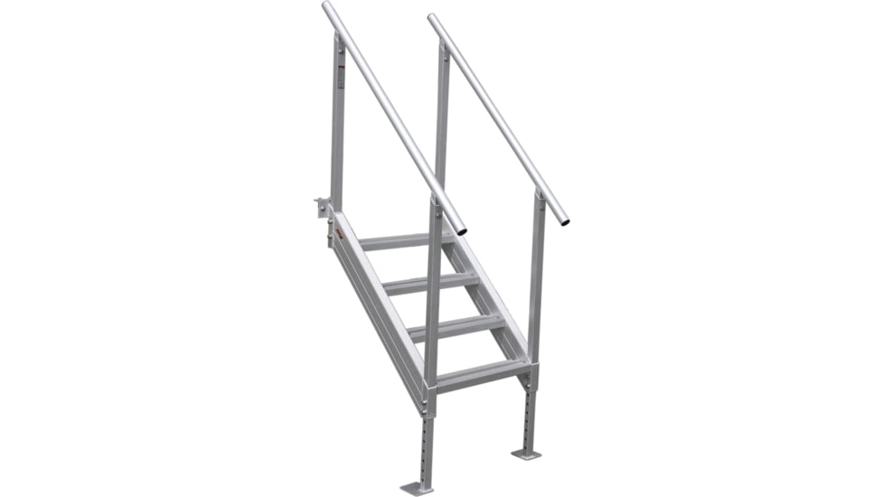 Extreme Max Universal Mount Aluminum Dock Stair 4 Step, 3005.3843