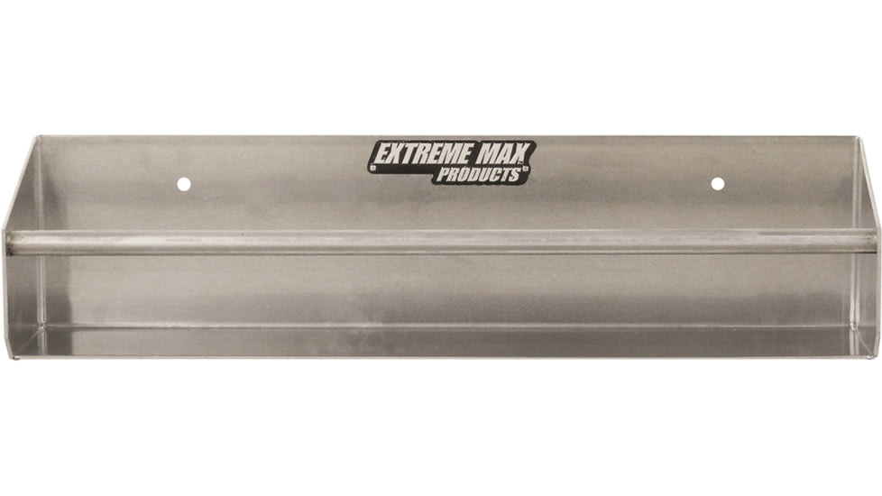 Extreme Max Wall Mount Aluminum Tie Down Hanger Storage Rack Shelf For Enclosed Race Trailer Shop Garage Storage, 5001.6062
