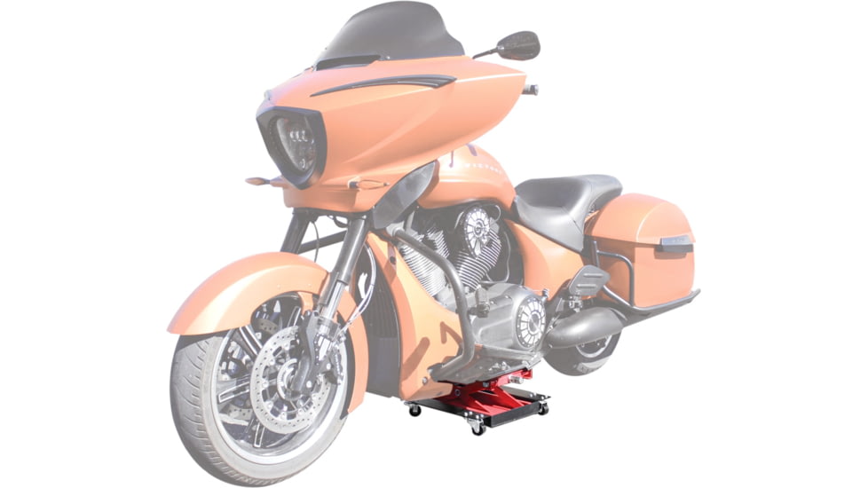 Extreme Max Wide Motorcycle Scissor Jack w/ Dolly 1100 Lbs., 5001.5059