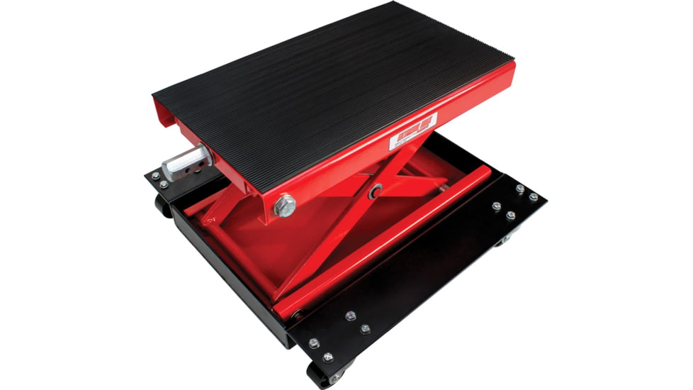 Extreme Max Wide Motorcycle Scissor Jack w/ Dolly 1100 Lbs., 5001.5059