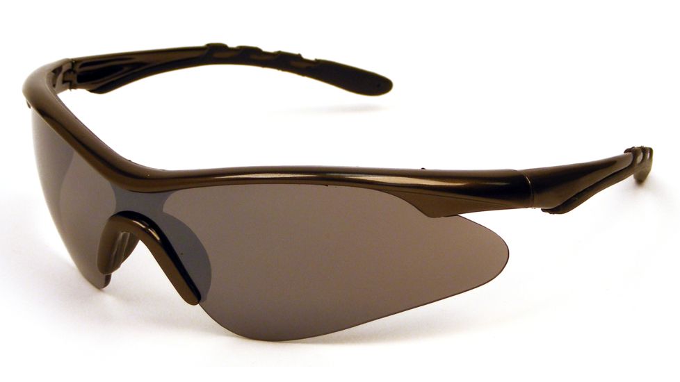 Extreme Optiks Blastir X Sunglasses, Dark Metallic Gun Frame, Smoke with Silver Mirror Flash Lens, 10210964.FGX