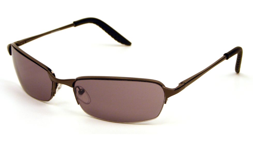 Extreme Optiks Rampd Sunglasses, Shiny Dark Gun Frame, Smoke with Silver Mirror Flash Lens, 10210970.FGX