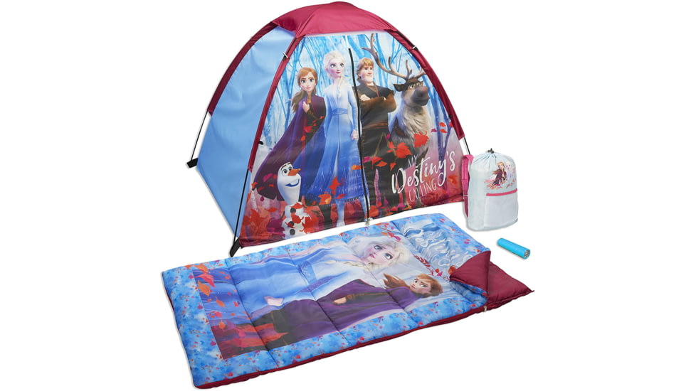 Exxel Outdoors Disney Frozen II Graphics 4 Piece Camp Kit, D-4SLGFRZ9A
