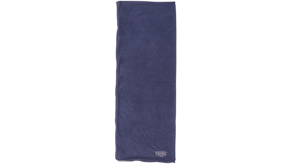 Exxel Outdoors Flannery Fleece Sleeping Bag, Blue, 80x33in, 7409219