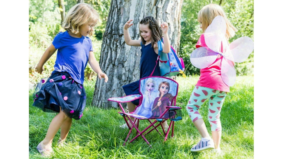 Exxel Outdoors Kids Camp Chair, Disney Frozen II Graphics, 13x23x12in, DKC-101FRZ9A