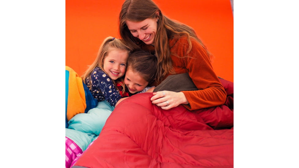 Exxel Outdoors Lodgepole 40-50 Degrees Sleeping Bag, Red, 80x35in, 74941120