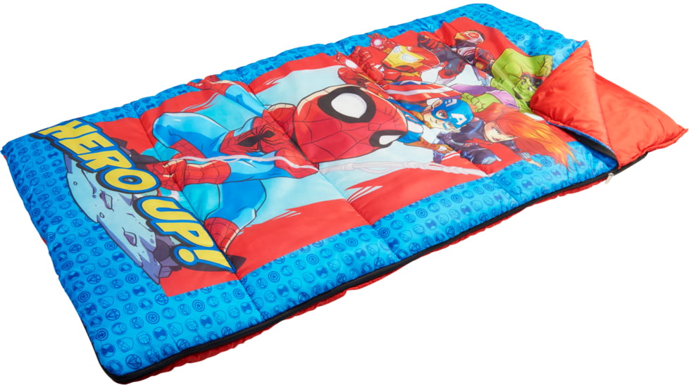 Exxel Outdoors Marvel Superhero Adventures Sleeping Bag, Multicolor, 28x56in, M-2171SHA9A