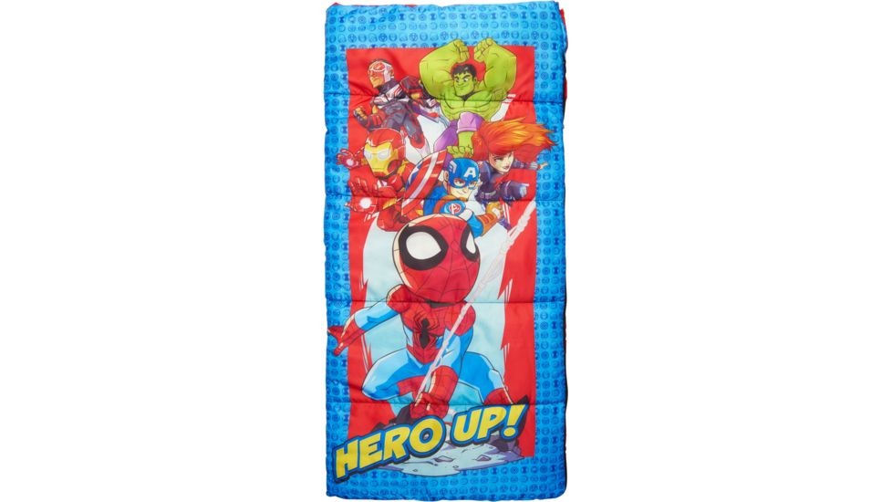 Exxel Outdoors Marvel Superhero Adventures Sleeping Bag, Multicolor, 28x56in, M-2171SHA9A