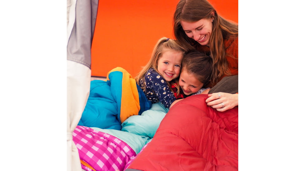 Exxel Outdoors Sapling 40-50 Degrees Youth Sleeping Bag, Blue, 66x26in, 74970720BL