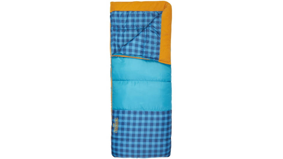 Exxel Outdoors Sapling 40-50 Degrees Youth Sleeping Bag, Blue, 66x26in, 74970720BL