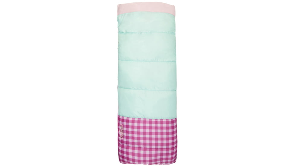 Exxel Outdoors Sapling 40-50 Degrees Youth Sleeping Bag, Pink, 66x26in, 74970720PK