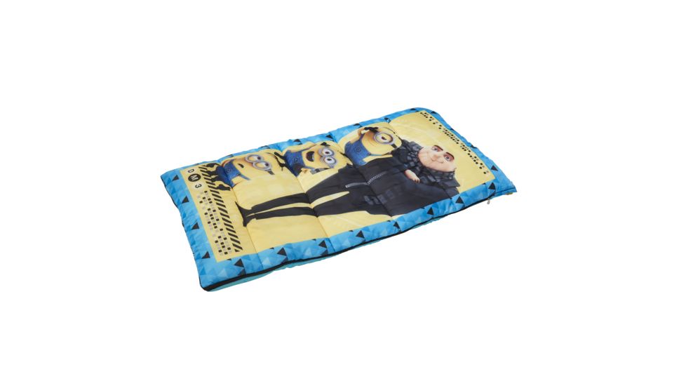 Exxel Outdoors Universal Despicable Me 3 Sleeping Bag, Yellow/Blue, 28 X 56 inch U-2171DM37A