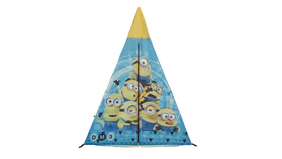 Exxel Outdoors Universal Despicable Me 3 Tee Pee Tent, Blue/Yellow U-TEPEEDM37A
