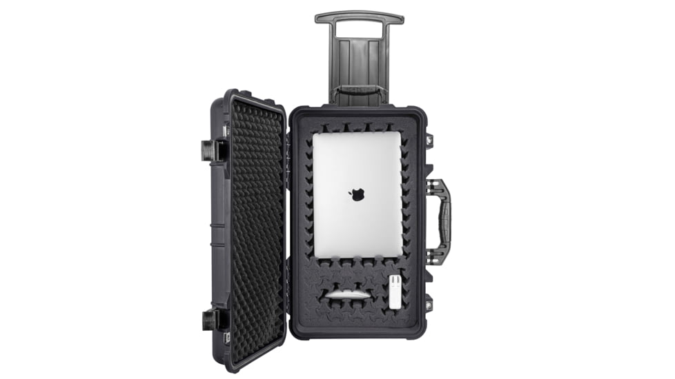 Eylar 22in Carry-On Roller Hard Case Equipped w/Ragar XP Crosslinked Foam Insert, Black, SA00034-BLK-RG-XP