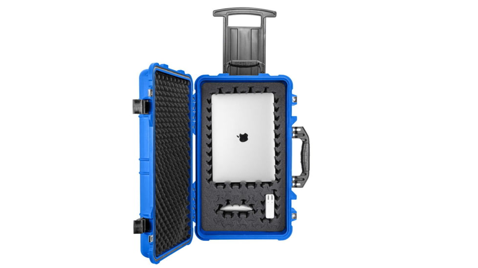 Eylar 22in Carry-On Roller Hard Case Equipped w/Ragar XP Crosslinked Foam Insert, Blue, SA00034-BLU-RG-XP