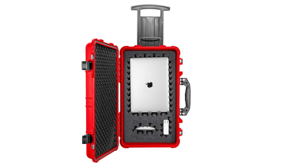 Eylar 22in Carry-On Roller Hard Case Equipped w/Ragar XP Crosslinked Foam Insert, Red, SA00034-RED-RG-XP