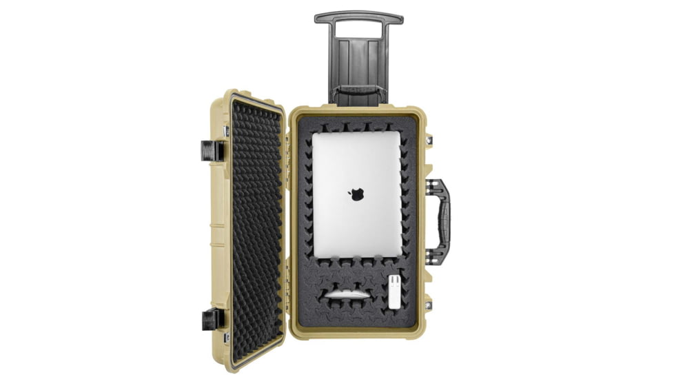 Eylar 22in Carry-On Roller Hard Case Equipped w/Ragar XP Crosslinked Foam Insert, Tan, SA00034-TAN-RG-XP