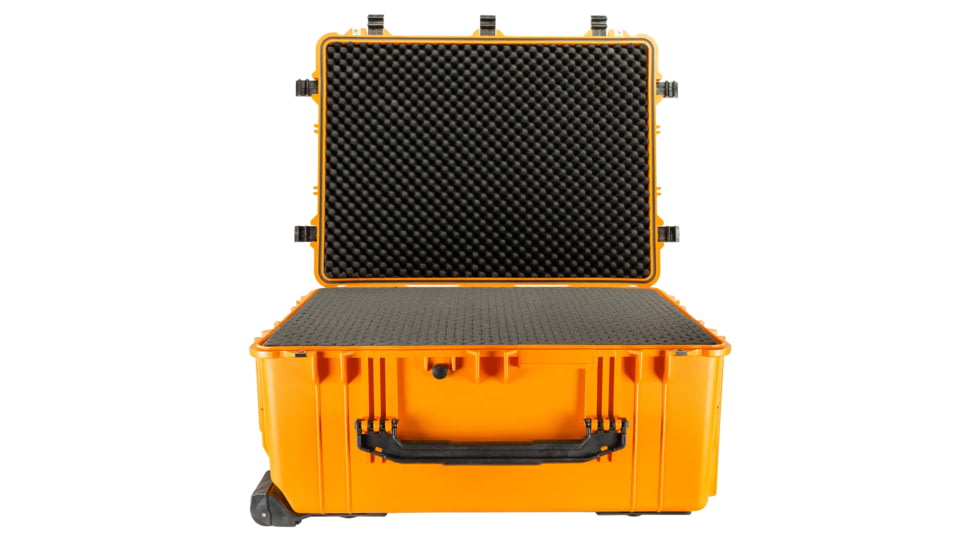 Eylar 2XL 31.5in Waterproof Protective Gear Roller Case w/Foam, Yellow, SA00007-YLW