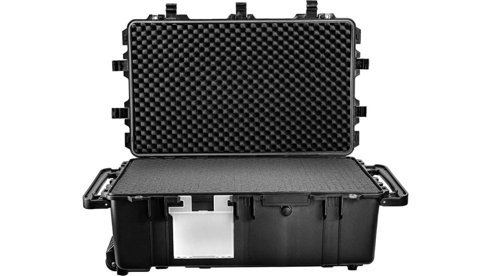 Eylar 2XL 31.5in Waterproof Transport Roller Gear Hard Case w/Foam, Black, SA00026