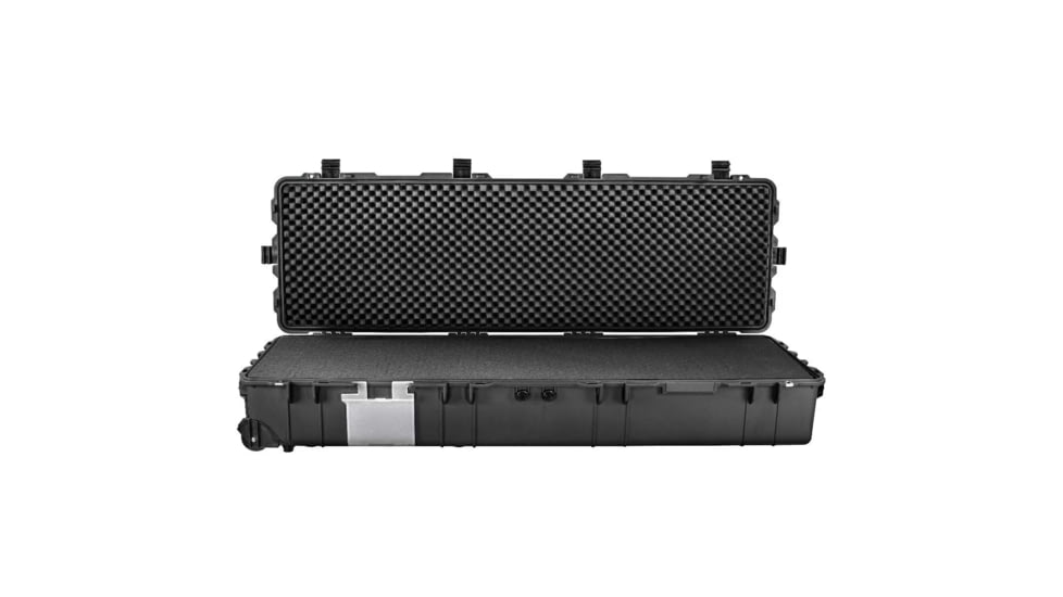 Eylar 3XL 57in Waterproof Heavy Transport Stacker Roller Rifle Hard Case w/Foam, Black, SA00027