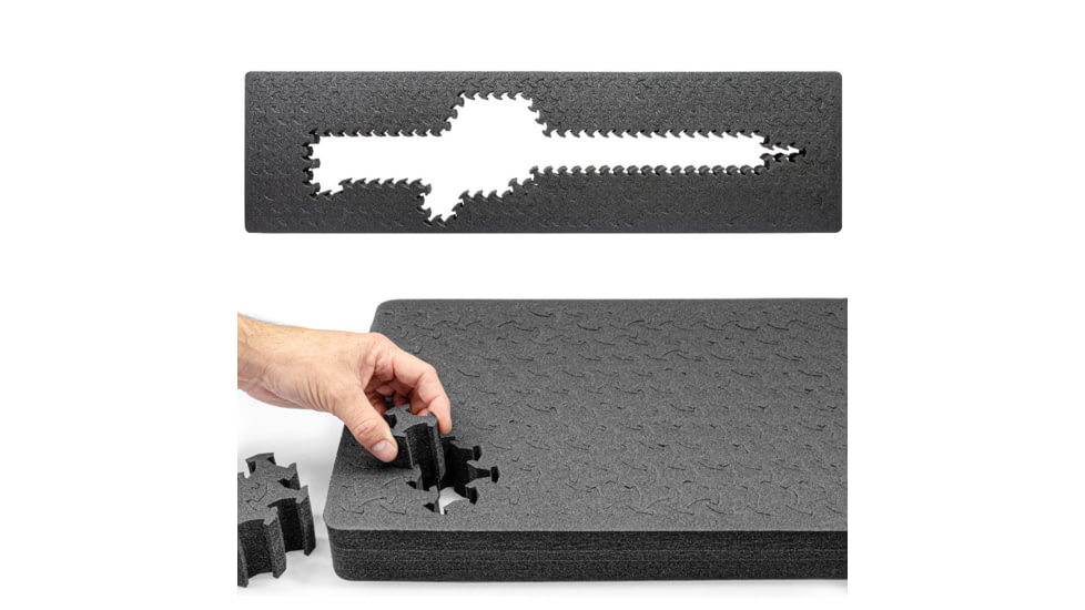 Eylar 53in Hard Rifle Case Equipped w/Ragar XP Crosslinked Foam Insert, Gray, SA00015-GRA-RG-XP